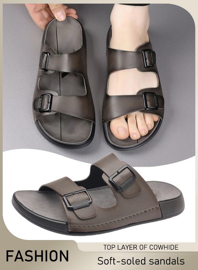 【10 years of wear】First layer of leather soft sole sandals  - Image 1