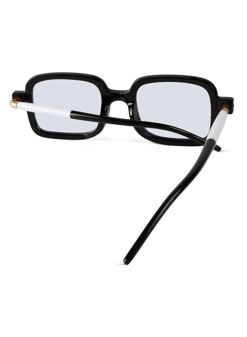 Woggles Red Pappy Vexor Transparent Square Sunglasses
