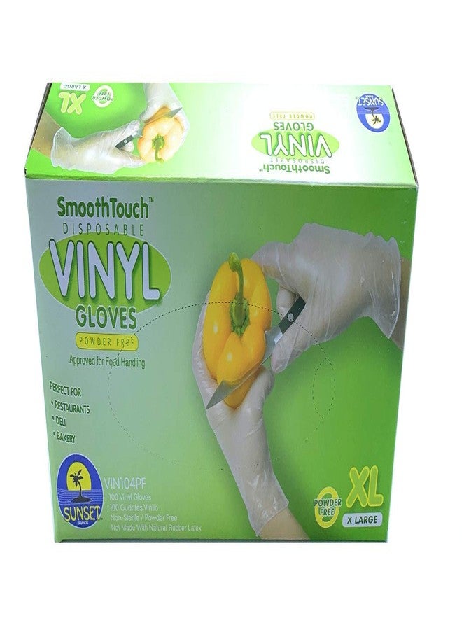 Sunset Powder Free Vinyl Gloves (X-Large) - Image 3
