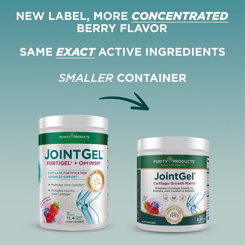 Purity Products JointGel Formula Collagen Peptides  MSM  Supports Joint Flexibility  Fortify Joint Cartilage  Berry Powder  30 Day Supply - Image 3