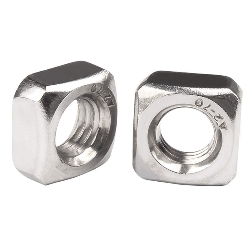 DGZ 60pcs M8-1.25mm Stainless Steel Square Nuts ，Metric Coarse Thread - Image 4