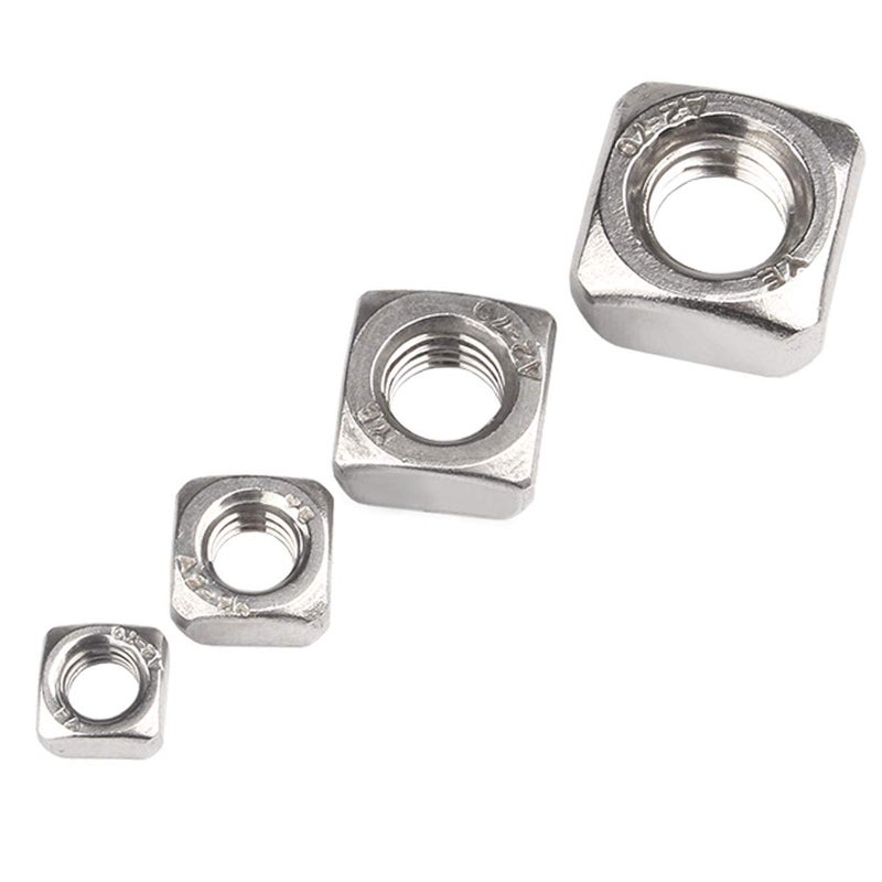 DGZ 60pcs M8-1.25mm Stainless Steel Square Nuts ，Metric Coarse Thread - Image 5