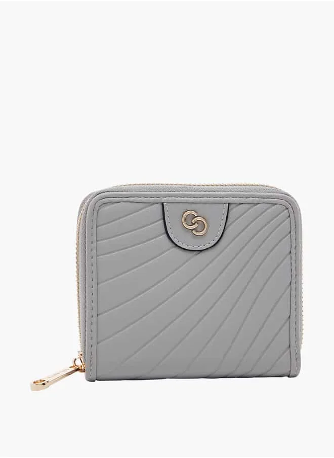 سيليست Women Textured Zip-Around Wallet