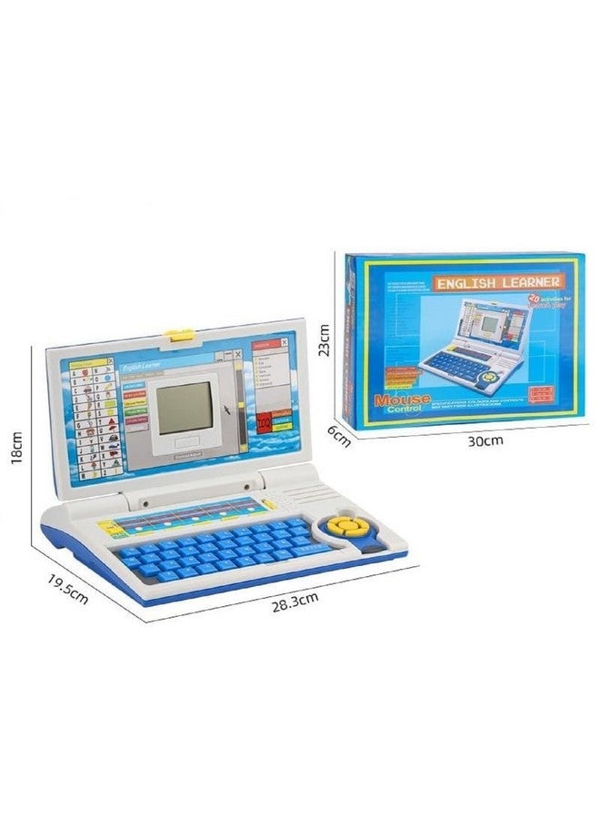 LONGMIRE Kids Laptop - Educational Learning Toy - Learn Alphabet, Words, Math, Music & Play Games 3+ Years Old Blue - Image 4