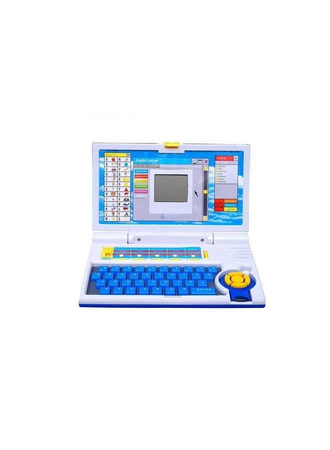 LONGMIRE Kids Laptop - Educational Learning Toy - Learn Alphabet, Words, Math, Music & Play Games 3+ Years Old Blue - Image 1