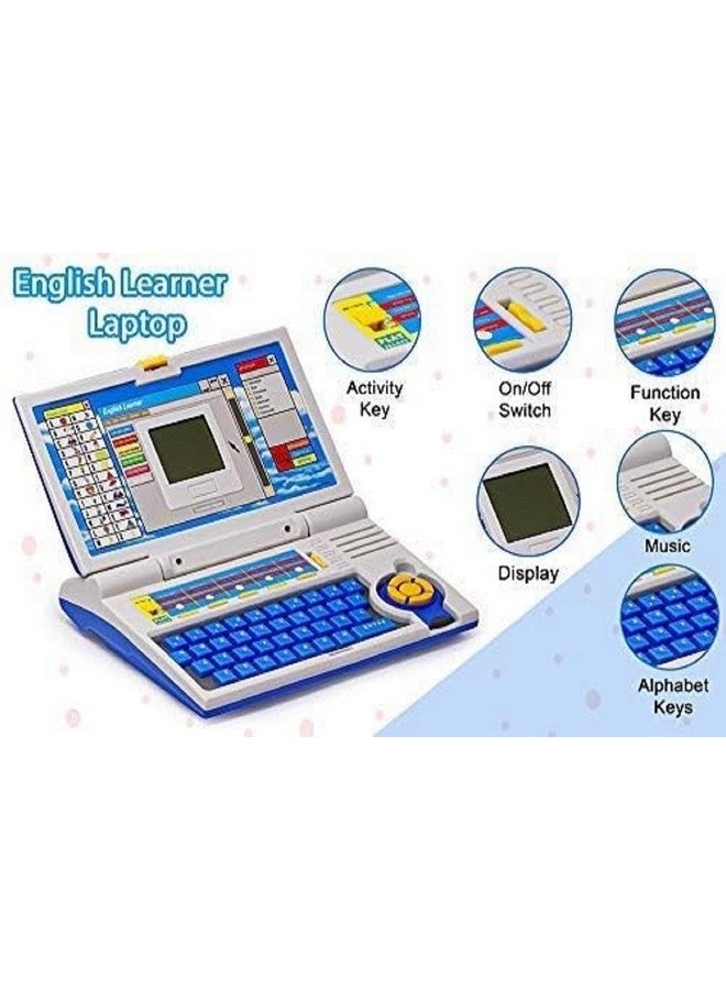 LONGMIRE Kids Laptop - Educational Learning Toy - Learn Alphabet, Words, Math, Music & Play Games 3+ Years Old Blue - Image 5