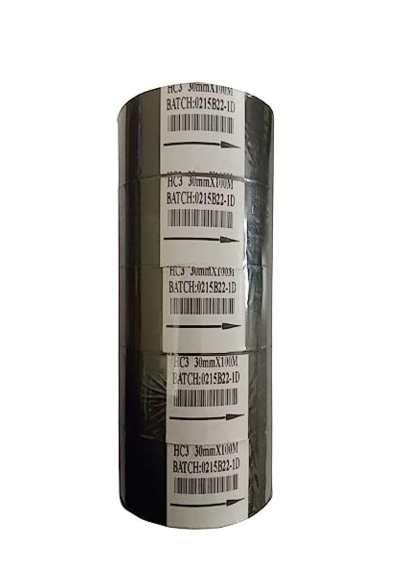 MACWID Black Hot foil Stamp Ribbon for Coding Machine (30MM x100M) (5) - Image 1
