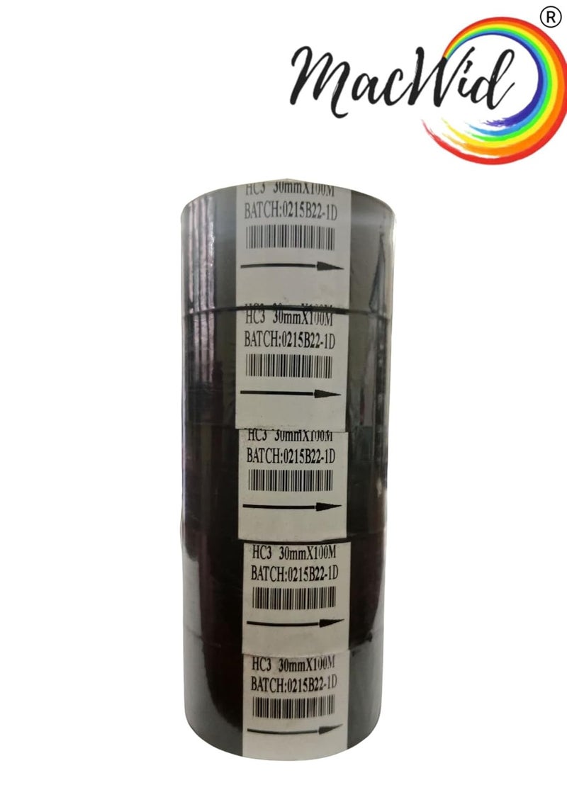 MACWID Black Hot foil Stamp Ribbon for Coding Machine (30MM x100M) (5) - Image 3