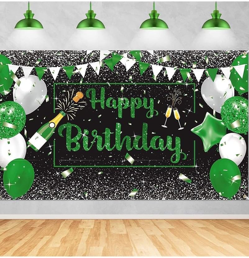 الرائد Al Raied Happy Birthday Backdrop Banner 7x5ft