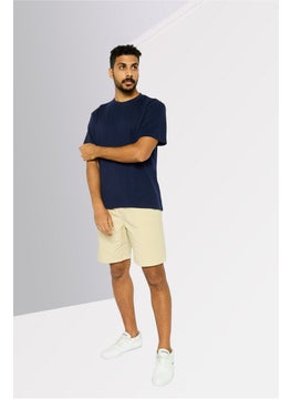 Threadbare Men Crew Neck Short Sleeves Textured Jerro T-Shirt, Navy  - Image 2