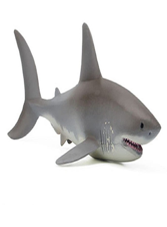 SmilerSmile Solid Sea Animals Educational Toys,Simulation Ocean Shark Sea Creature Toy for Toddlers Kids (Great White Shark) - Image 1