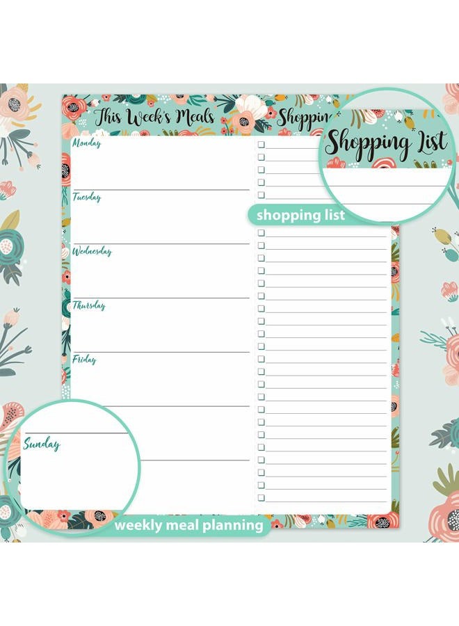 Coboll Weekly Meal Planner - Grocery List Magnetic Notepads 7" x 9" Meal Planning Pad with Tear Off Shopping List for Convenient Shopping - Notepad with Magnet for Refrigerator or Desk - Image 3