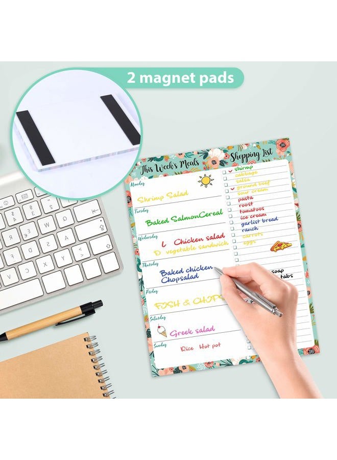 Coboll Weekly Meal Planner - Grocery List Magnetic Notepads 7" x 9" Meal Planning Pad with Tear Off Shopping List for Convenient Shopping - Notepad with Magnet for Refrigerator or Desk - Image 5