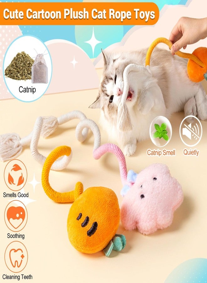 Kingtree Cat Rope Toys, 2 Pack Cat Toy Chew Ropes Without Wire, Bite Resistant Catnip Rope Toys for Indoor Cats Teeth Cleaning and Interactive Play - Image 2