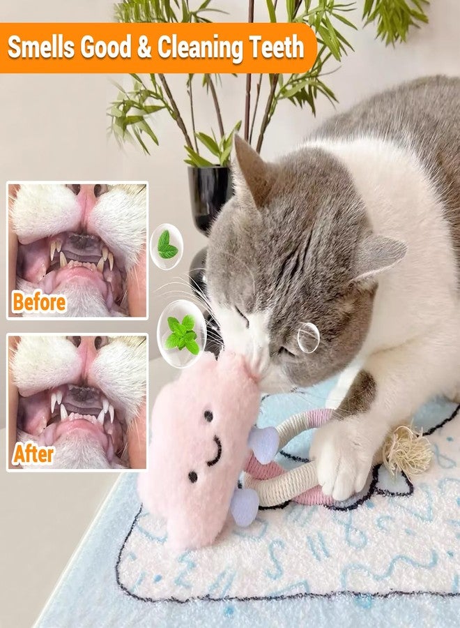 Kingtree Cat Rope Toys, 2 Pack Cat Toy Chew Ropes Without Wire, Bite Resistant Catnip Rope Toys for Indoor Cats Teeth Cleaning and Interactive Play - Image 5