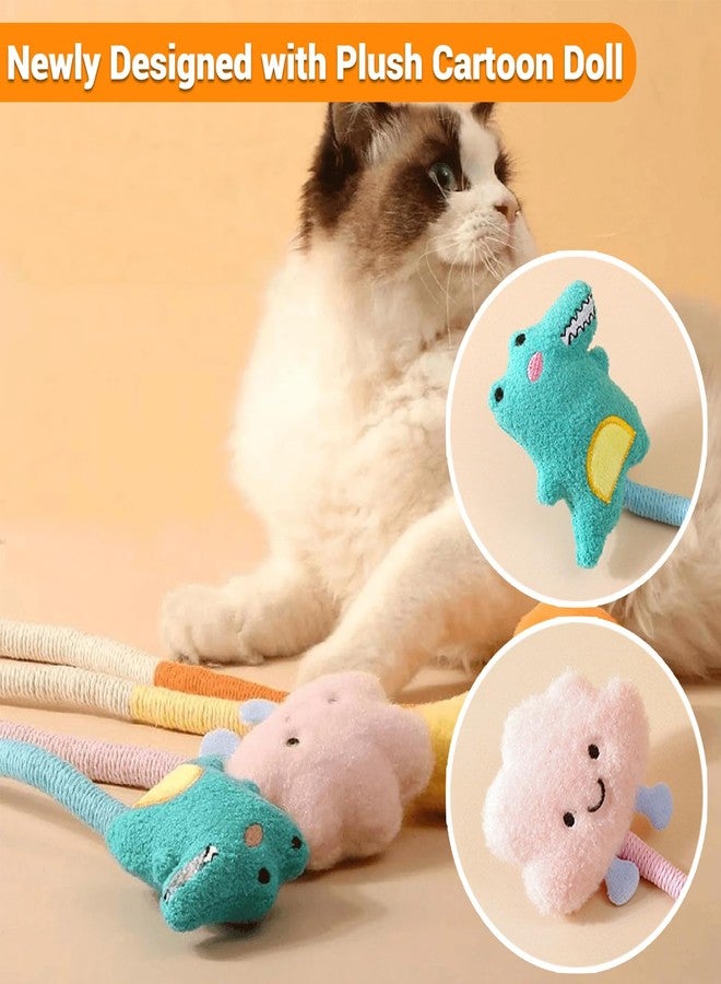 Kingtree Cat Rope Toys, 2 Pack Cat Toy Chew Ropes Without Wire, Bite Resistant Catnip Rope Toys for Indoor Cats Teeth Cleaning and Interactive Play - Image 4