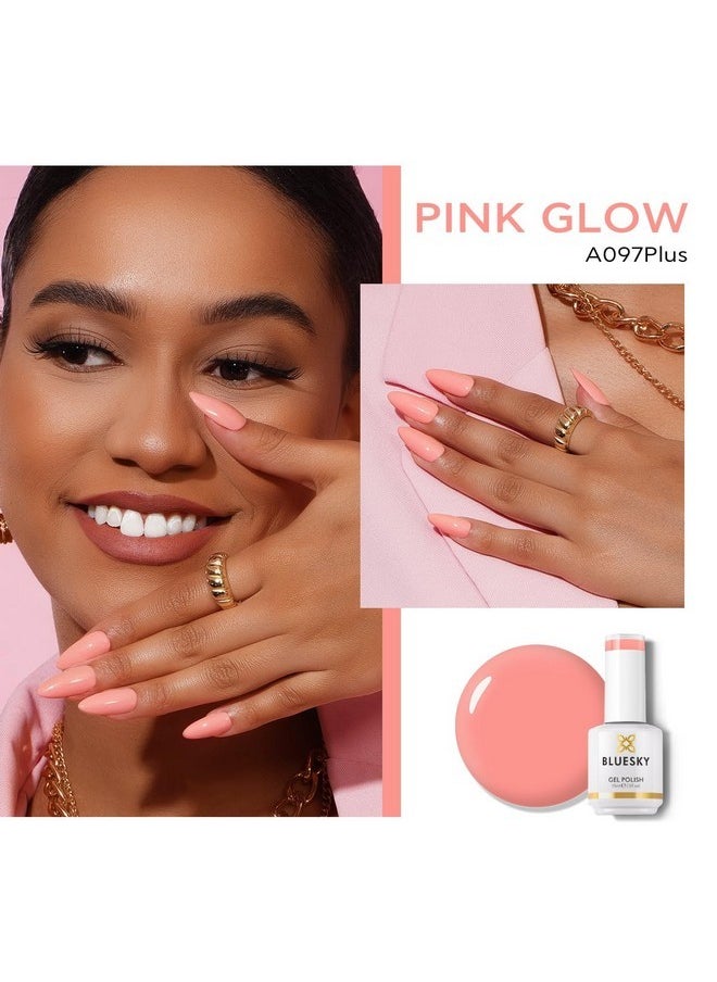 Bluesky Gel Polish For Nails Color Pink Fragrant, Salon Manicure Single Bottle, Long Lasting&Chip Resistant,15Ml,A097P/Pink Glow  - Image 2