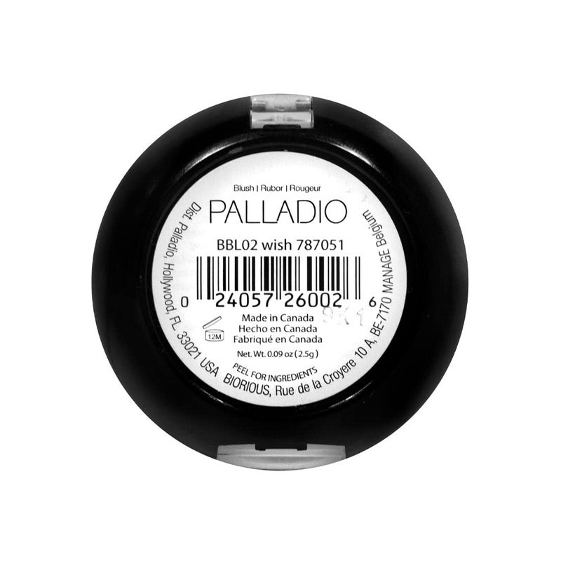 Palladio Baked Blush, Highly Pigmented Shimmery Formula, Easy to Blend and Highly Buildable, Apply Dry for a Natural Glow or Wet for a Dramatic Luminous Look, Long Lasting for All day Wear, Wish - Image 3