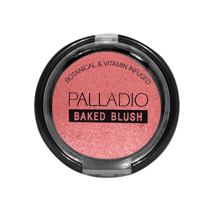 Palladio Baked Blush, Highly Pigmented Shimmery Formula, Easy to Blend and Highly Buildable, Apply Dry for a Natural Glow or Wet for a Dramatic Luminous Look, Long Lasting for All day Wear, Wish - Image 2