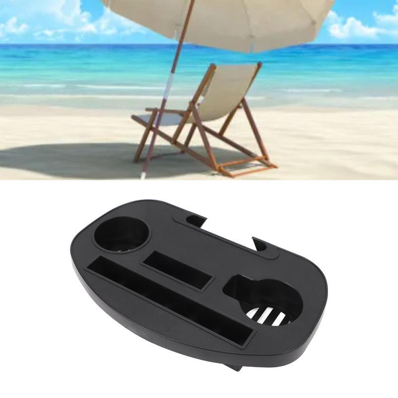 Lounge Chair Cup Holder ABS Multifunctional Gravity Chair Water Cup Holder Tray for Yard - Image 2