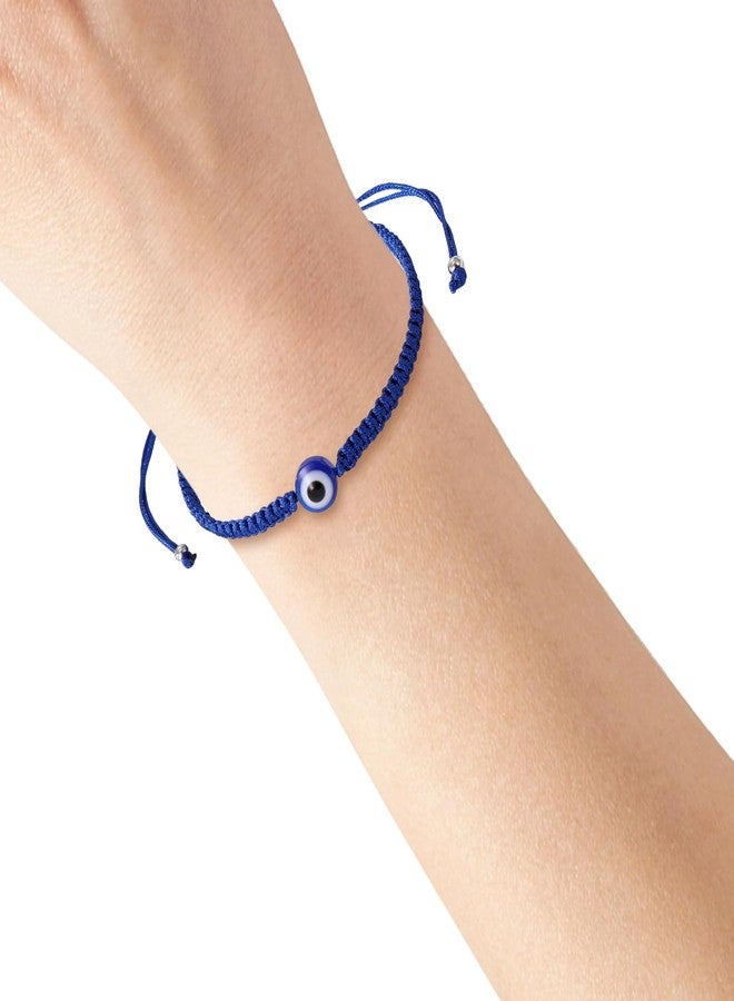 SBI Jewelry Lucky Evil Eye Bracelet for Women Valentines Day Family Turtle Hamsa Hand Elephant Charm Gift Stretched Wrap Birthday Anniversary (Blue) - Image 4