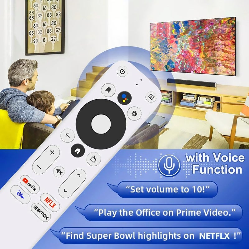Griscen Replacement Voice Remote Control for Onn TV FHD 4K UHD Streaming Stick TV Box 100026240 100024646, with Voice Function - Image 4