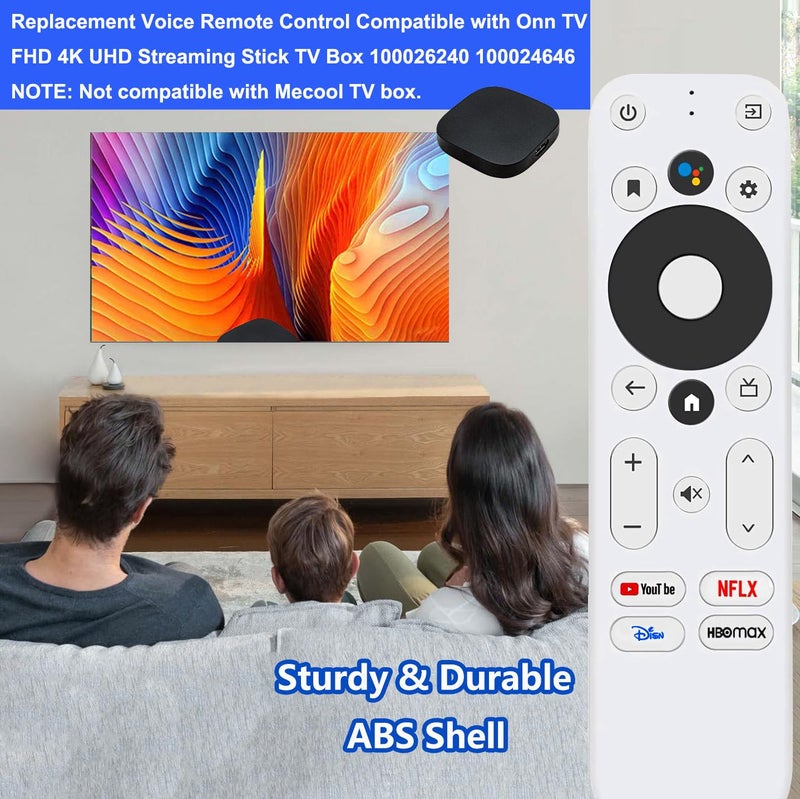 Griscen Replacement Voice Remote Control for Onn TV FHD 4K UHD Streaming Stick TV Box 100026240 100024646, with Voice Function - Image 3