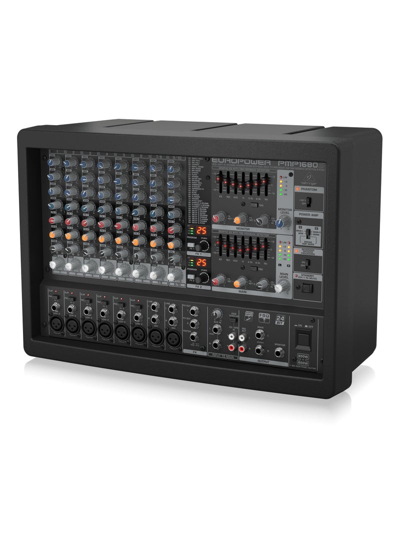 Behringer Mixer Powered 10 CH (6 Mono & 2 Stereo) 2x800W w/ Dual FX and Dual Equalizer PMP1680S - Image 5