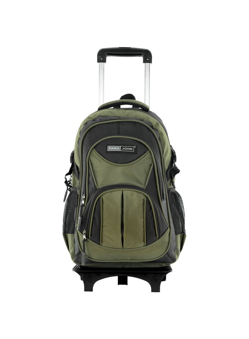 PARAJOHN 2 Wheel Trolley backpack 18 inches Green - Image 1