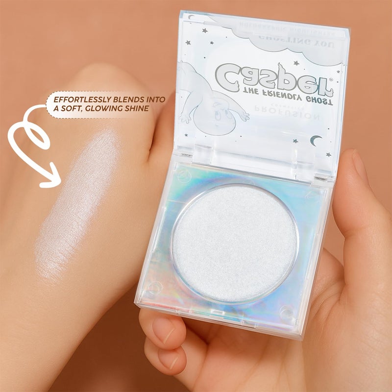 Profusion Cosmetics Casper The Friendly Ghost Holographic Highlighter, Essential for Long-Wearing and Supernatural Glow, Effortlessly Blends to Perfection and Resulting in a Dreamy Skin Finish - Image 4