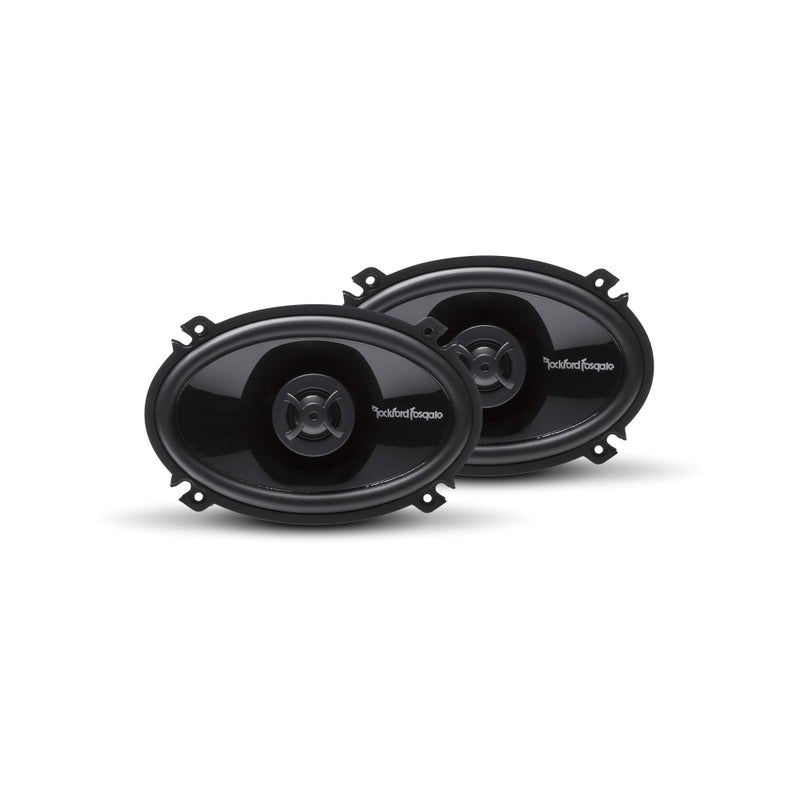 Rockford Fosgate P1462 Punch 4"x 6" 2-Way Coaxial Full Range Speakers - Black (Pair) - Image 1