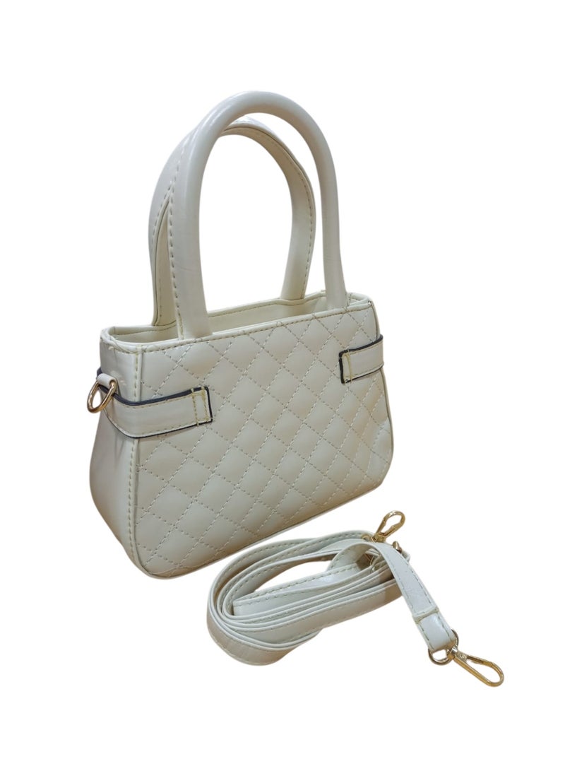 Women’s Shiny PU Leather Crossbody Bag – Stylish Small Single Pocket Shoulder Bag with Cherry Keychain - Image 3
