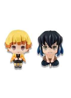 General 6Pcs Demon Slayer Figure Tanjiro Nezuko Figure Stuff Toys, PVC 3.7in Model Toys Doll Game Figure Anime Fan Collection  - Image 3