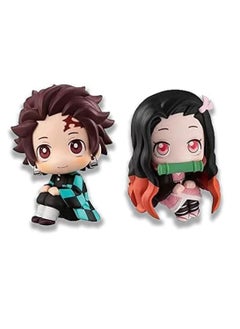 General 6Pcs Demon Slayer Figure Tanjiro Nezuko Figure Stuff Toys, PVC 3.7in Model Toys Doll Game Figure Anime Fan Collection  - Image 5