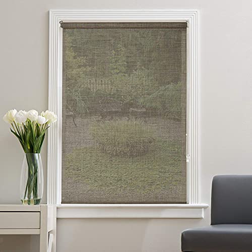 Deco Window 95% Blackout Roller Blinds for Windows (47 Inches W X 84 Inches H, Beige) Sun UV Protection Roll-Up Shades Room Darkening for Home & Office - Image 2