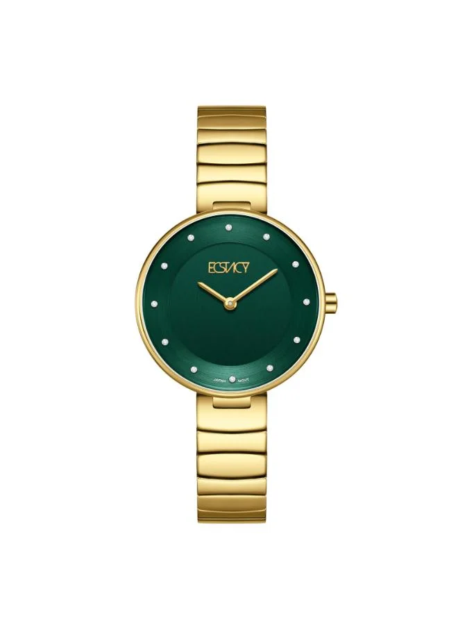 إكستاسي Women's Stainless Steel Analog Watch E25504-GBGG - 31mm mm