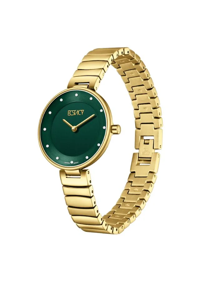 إكستاسي Women's Stainless Steel Analog Watch E25504-GBGG - 31mm mm