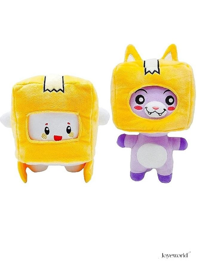 Joyeworld - 2pcs Lankybox Boxy and Foxy Plush Toys - Image 1