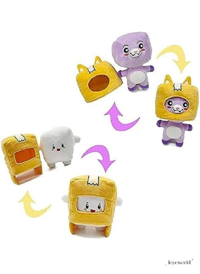 Joyeworld - 2pcs Lankybox Boxy and Foxy Plush Toys - Image 1