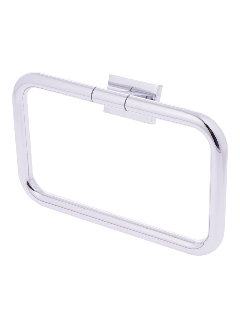 HESANIT Premium 6-Piece Bathroom Accessory Set, Chrome – Wall-Mounted Towel Bar, Towel Ring, Toilet Paper Holder with Cover, Soap Dish & Tumbler Holders, Robe Hook - Image 4