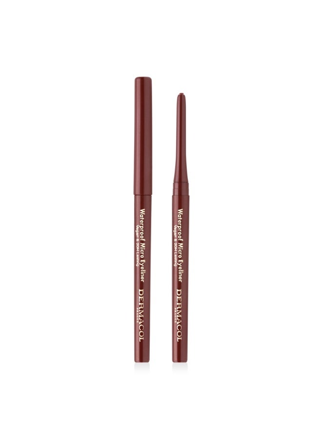 Dermacol Waterproof Micro Eyeliner Brown 02 8g - Image 2