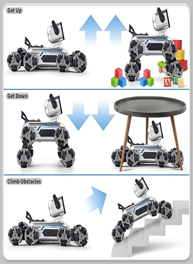 GORMERY Robot Dog 8-Wheel RC Stunt Car | Gesture Control Intelligent Deformation Car | Hand Induction Remote Control Mechanical Dog Toy for Kids | 360° Stunts & Eight-Wheel Drive, Multi - Image 3