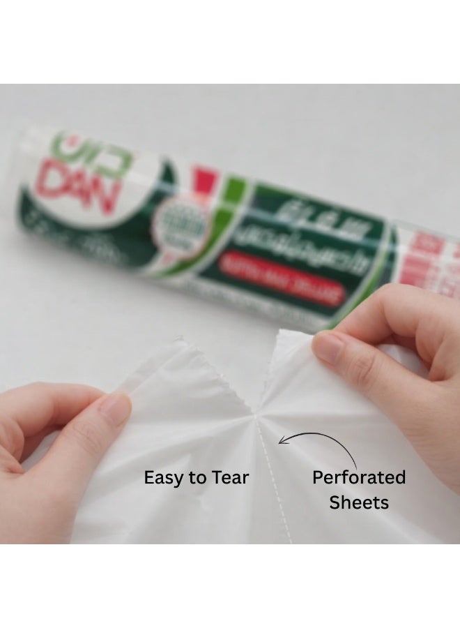 DAN Plastic Sufra Max Deluxe Table Cover – 140×140 cm, Premium Quality, Perforated Sheets - Image 4