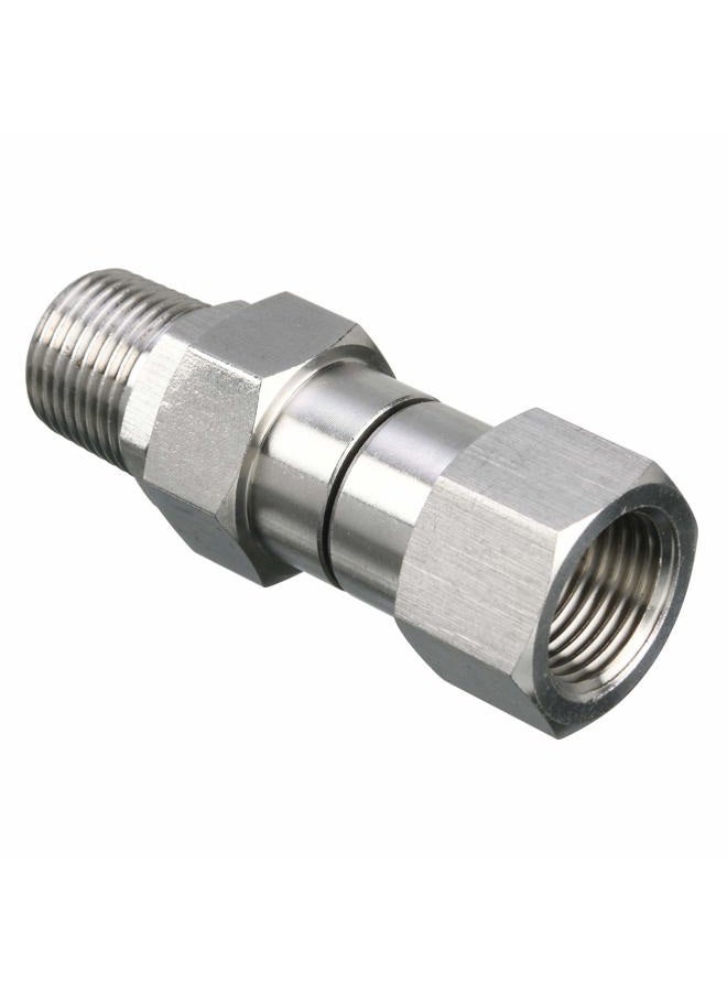 M MINGLE Pressure Washer Swivel, 3/8 Inch NPT Male Thread Fitting, Stainless Steel, 4500 PSI - Image 1