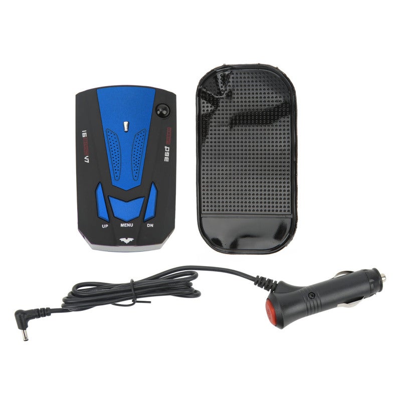Car Radar Detector: Blue 360 Degree Laser Detection - False Alert Free Long Range Speed Detector for Highway Driving Truck Drivers Car Owners - Image 1