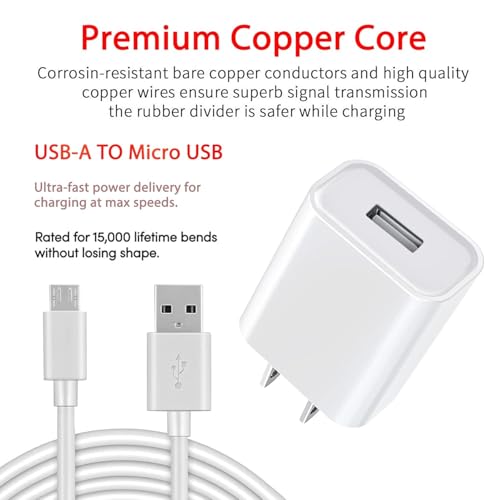 CYQAPC 10ft Long Micro USB Cable Android Charger for PS4 Controller XBXO ONE Charging Cable Power Cord for Wyze Cam v4/v3/OG/v3 Pro/Pan,YI Cam,SimpliSafe,Blink Mini, Ring Indoor Camera 2nd Gen & More - Image 5