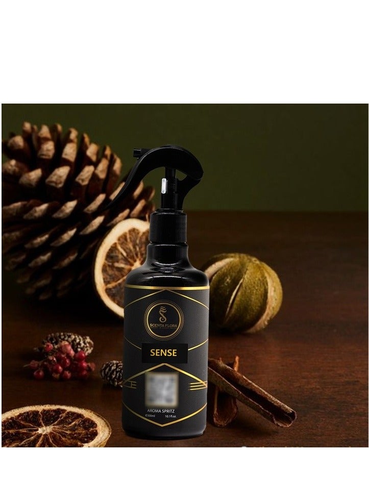 سينتا فلورا SENSE - Aroma Spritz - معطر هواء جاهز للاستخدام وطويل الأمد للسيارات والسجاد والستائر والغرف والأقمشة والعباءات (300 مل)  - Image 2