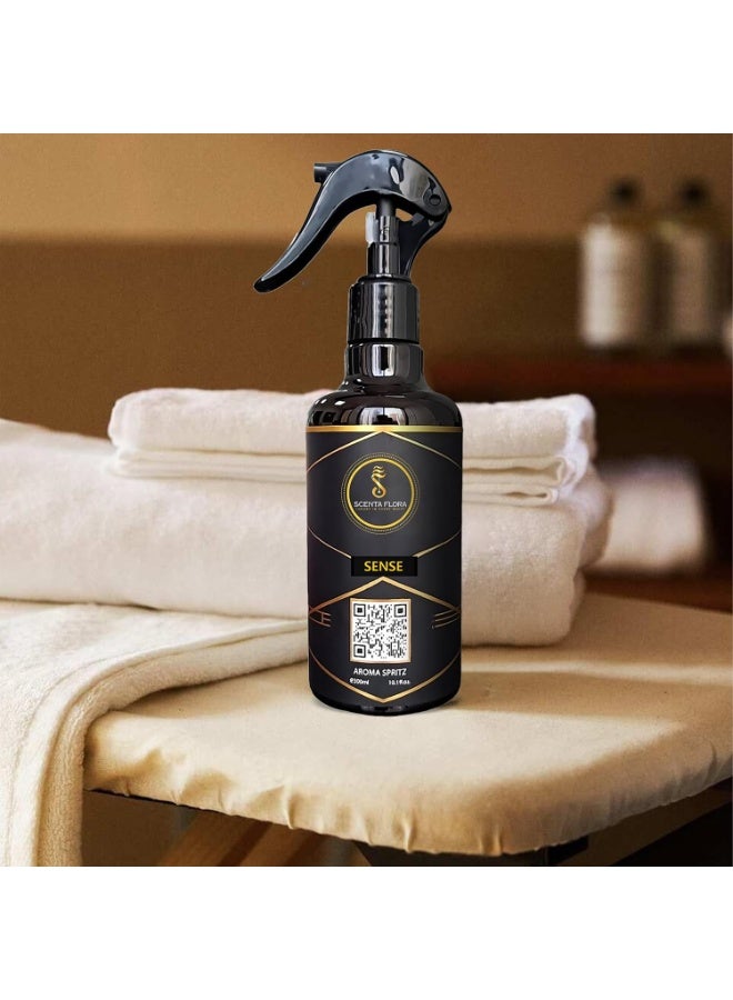 SCENTA FLORA Sense Aroma Spritz 300ml | Ready-to-Use Long-Lasting Oil Based Air Freshener for Cars, Carpets, Curtains, Rooms, Washrooms and Fabrics - Image 3