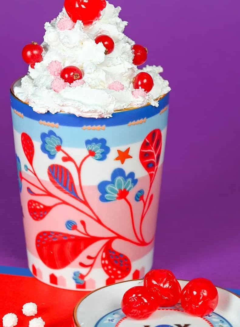 Baci milano Cup With Lid/Saucer D 9 cm, H 12 cm Porcelain Mamma Mia Tree of life - Image 4