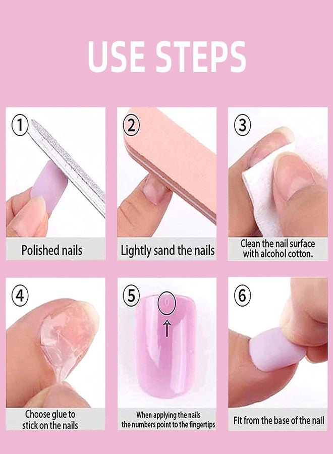 NICENEEDED 24 PCS Sunflower Press on Nails, Medium Square Fake Nails with Floral Designs, Nude Pink Glossy False Nail for Women Manicure Art Halloween - Image 5